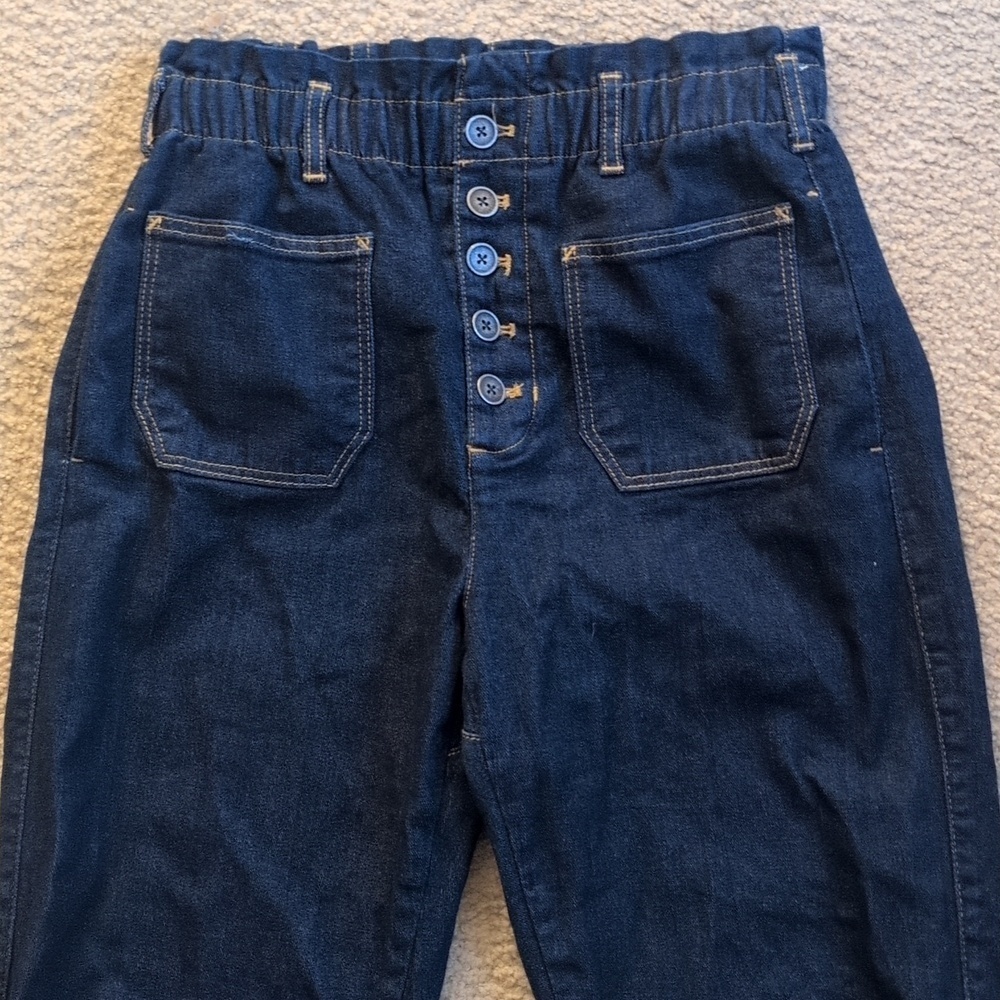 Pilcro By Anthropologie Button Fly High Rise Ankle Jeans Size Small - Picture 5 of 8